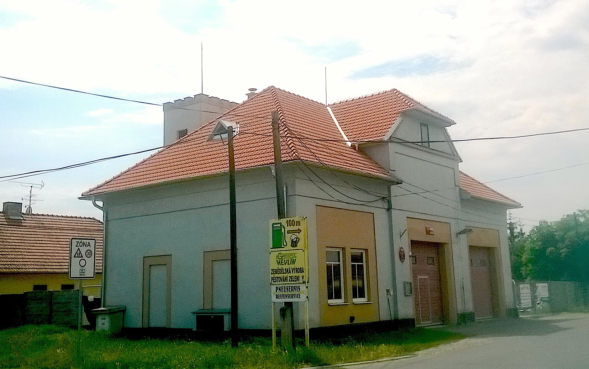 Rekonstrukce střechy, Hasičská zbrojnice Hevlín